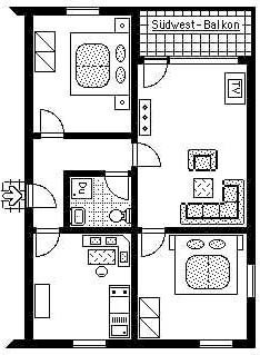 Grundriss Ferienwohnung Zugspitze